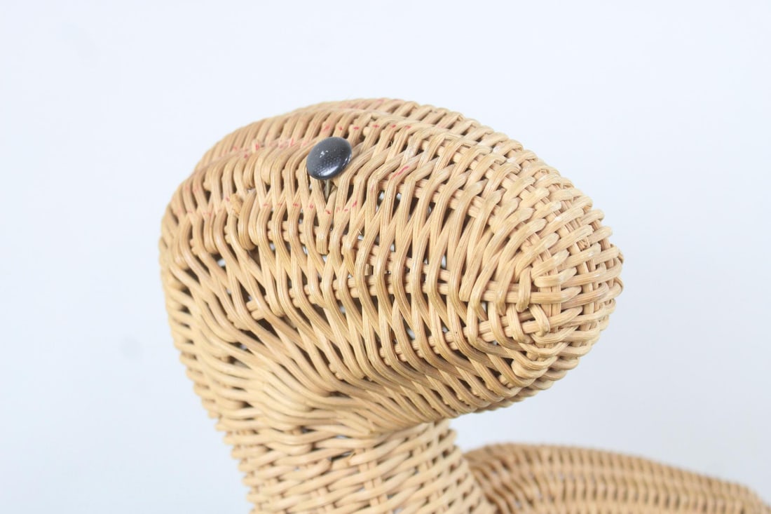 Figural Kangaroo Wicker Basket - 3