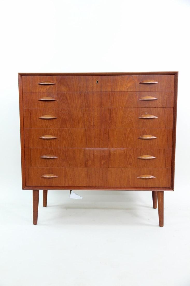 Danish Modern Teak 6-Drawer Dresser, Johannes Sorth (1 of 18)
