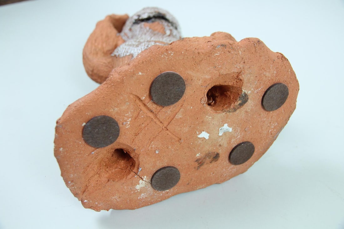 Folk Art Ceramic Monkey Sculpture - 9