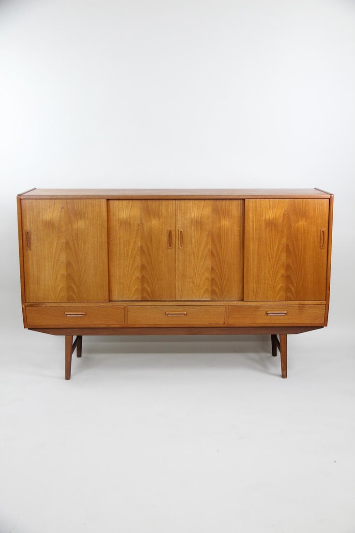 Danish Modern Teak High Sideboard, Style of Westergaard (1 of 11)
