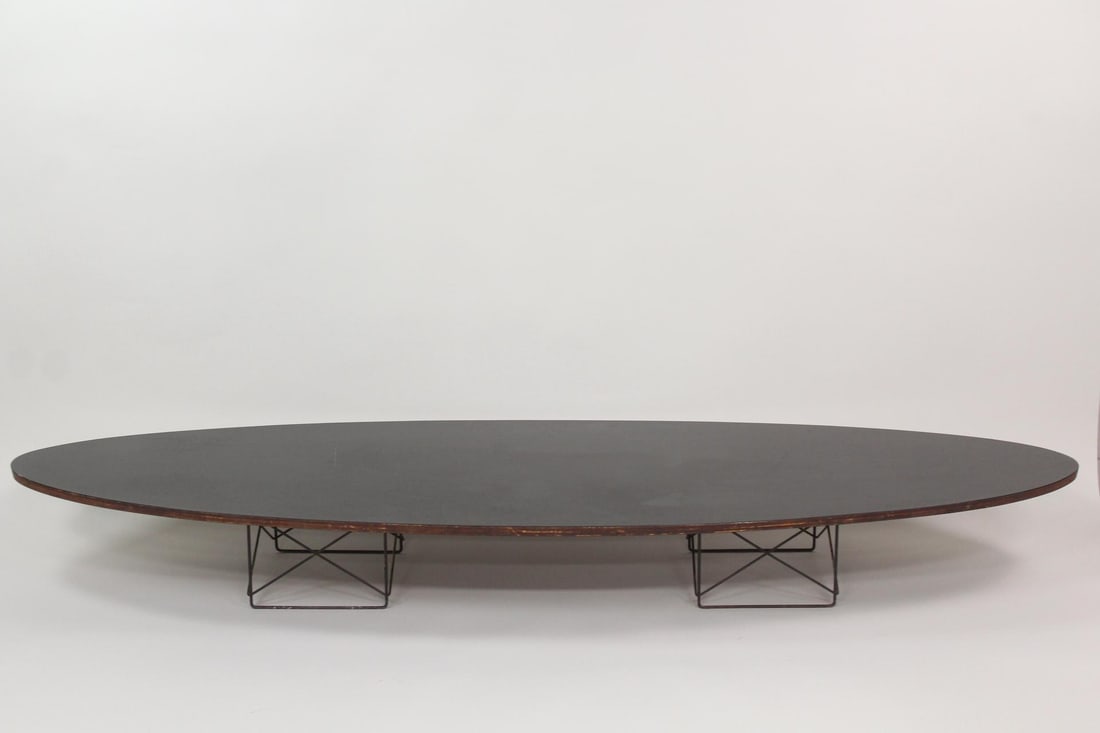 Eames Elliptical Surfboard Wood & Metal Coffee Table (1 of 9)
