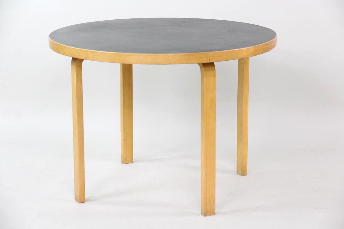 Alvar Aalto for Artek Coffee Table with Black Top (1 of 7)