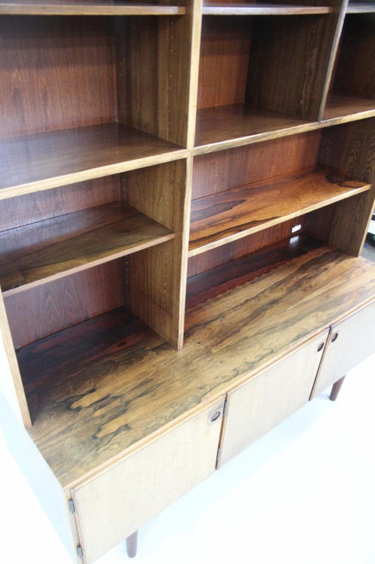 Danish Rosewood Stepback Wall Unit - 13