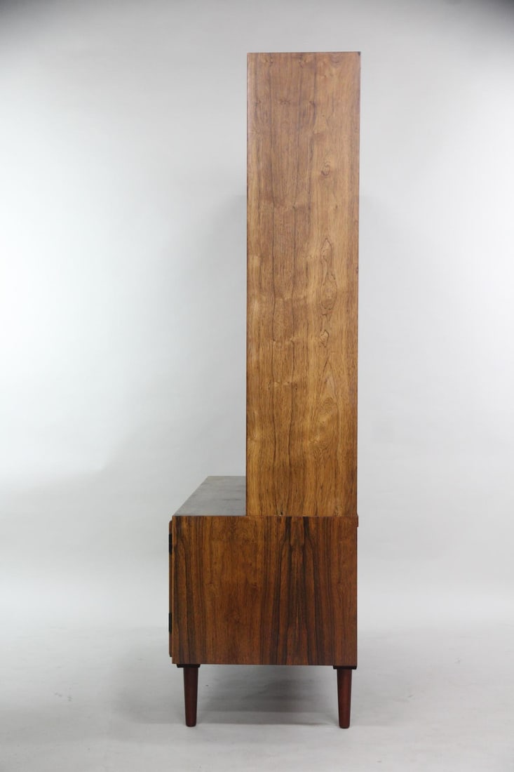 Danish Rosewood Stepback Wall Unit - 16