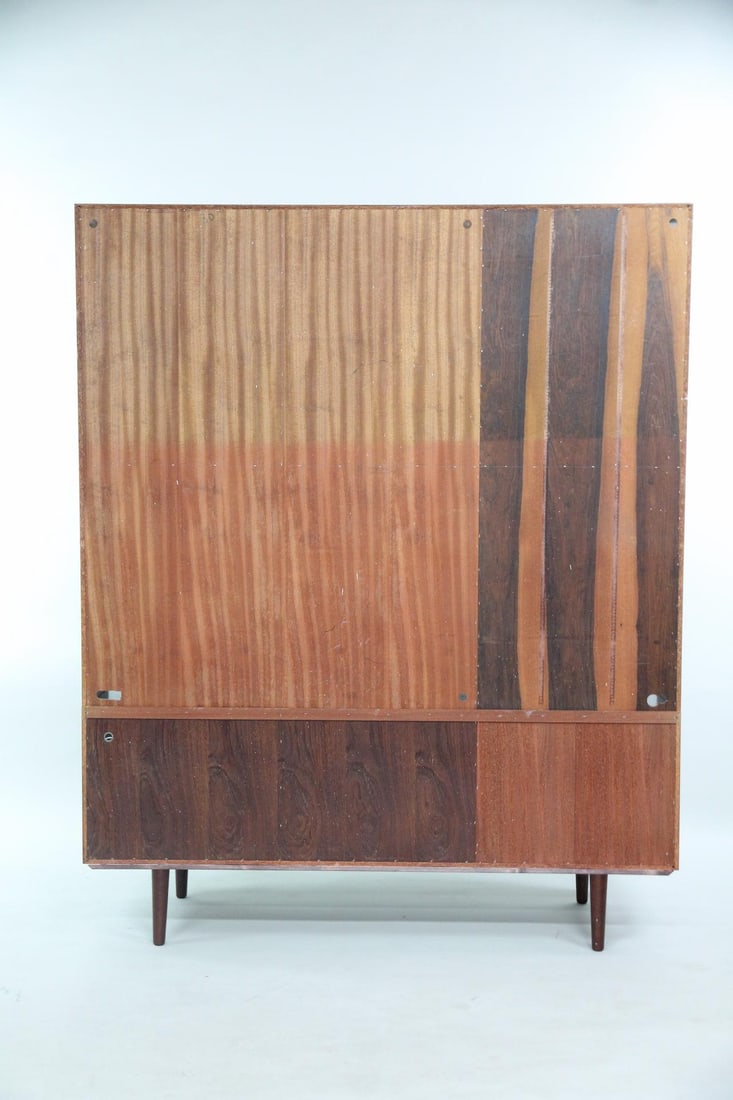 Danish Rosewood Stepback Wall Unit - 18