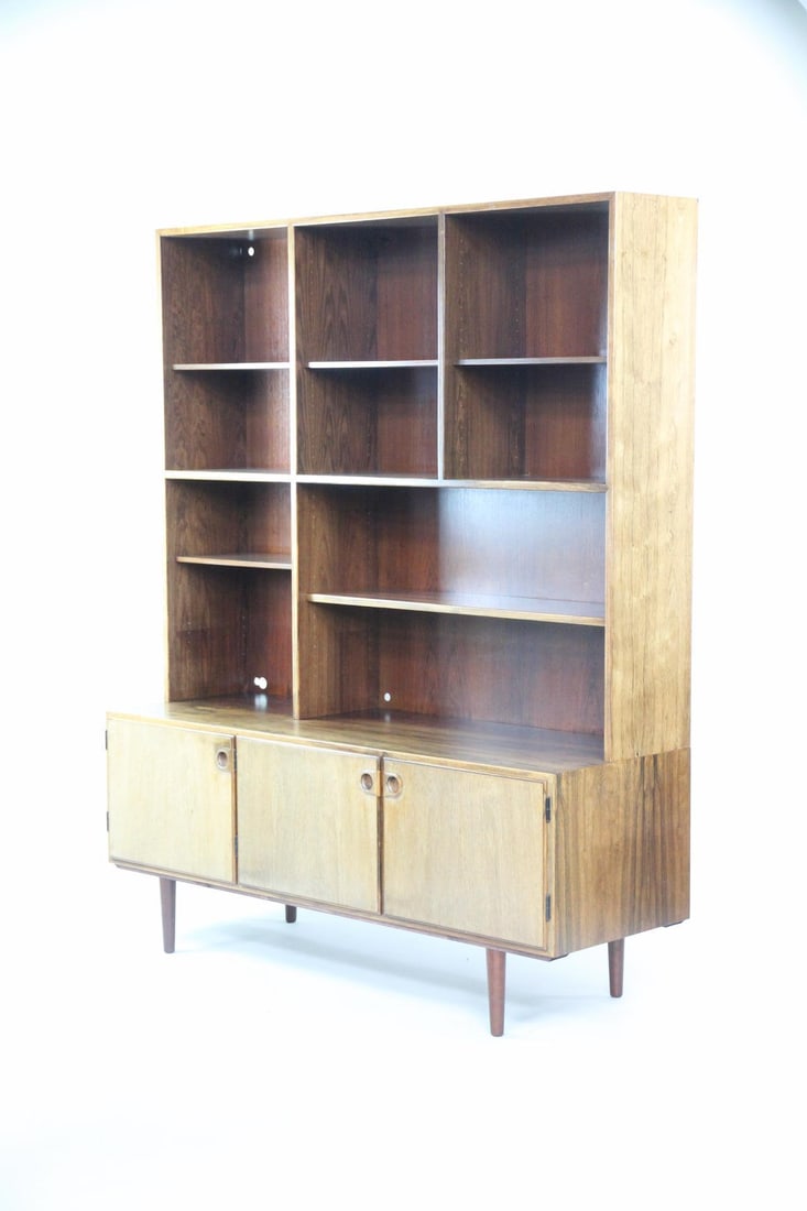 Danish Rosewood Stepback Wall Unit - 4