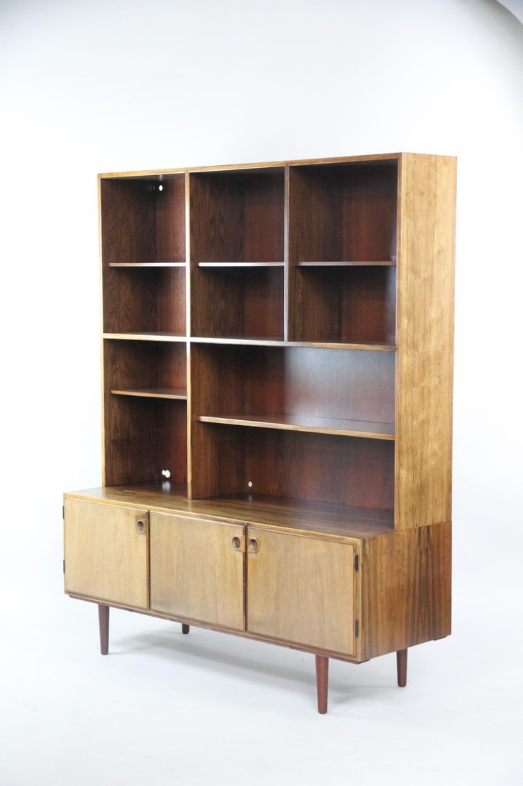 Danish Rosewood Stepback Wall Unit - 5