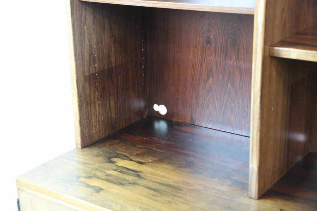 Danish Rosewood Stepback Wall Unit - 6
