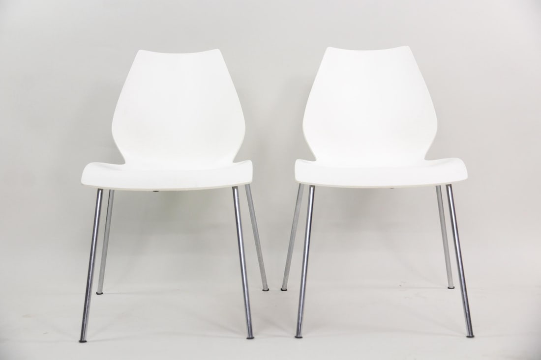 Pair of Vico Magistretti for Kartell Maui Chairs (1 of 14)