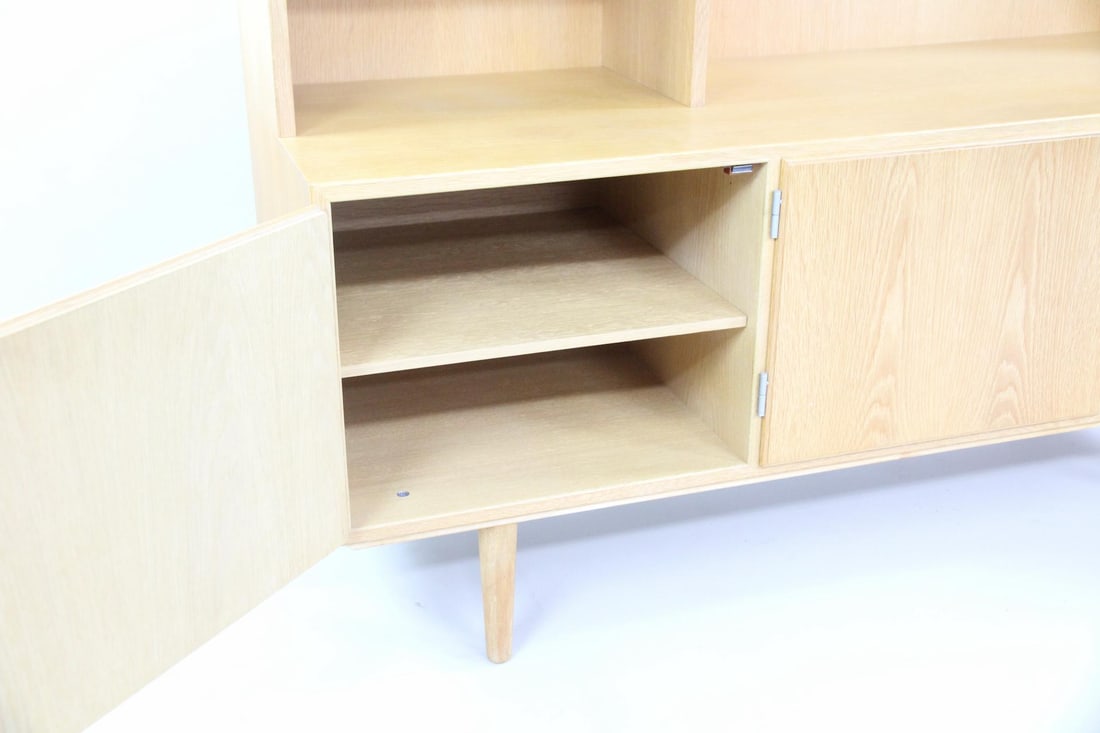 Danish Oak Stepback Wall Unit - 11