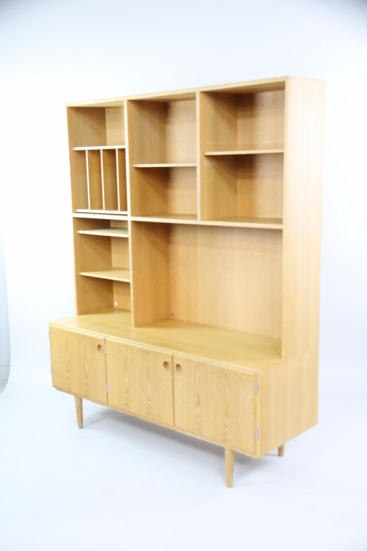 Danish Oak Stepback Wall Unit - 3