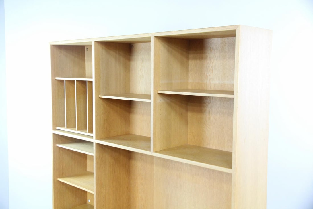 Danish Oak Stepback Wall Unit - 4