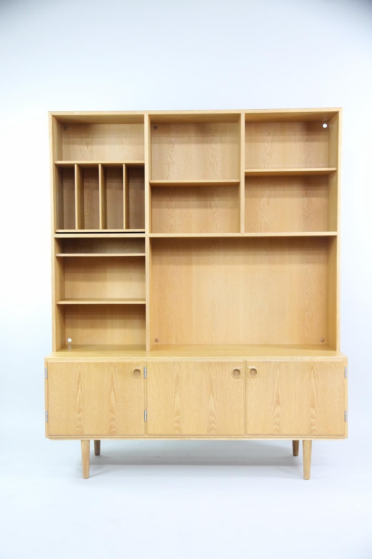 Danish Oak Stepback Wall Unit - 6