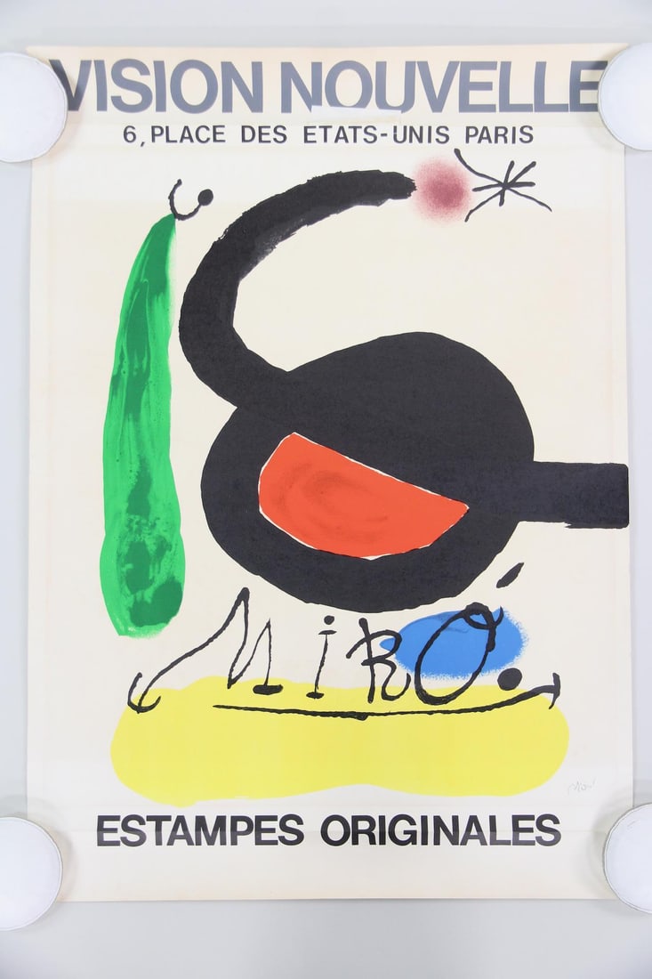 Signed Joan Miro "Vision Nouvelle" Exhibition Poster (1 of 10)