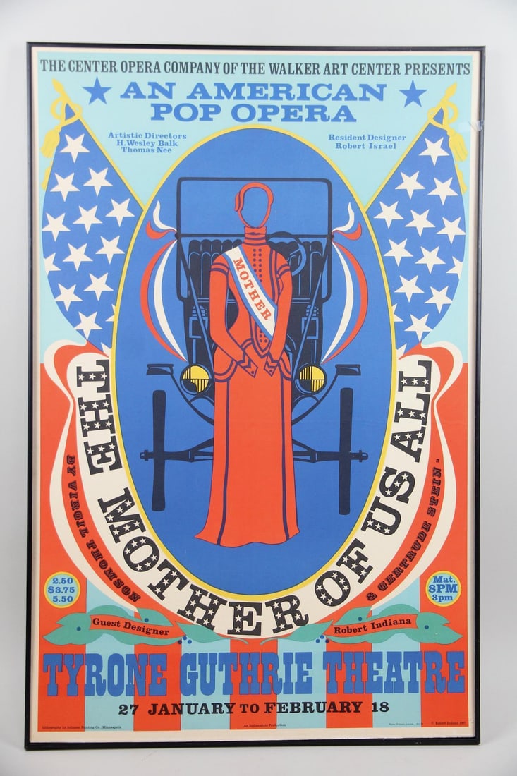 Robert Indiana Pop Opera "Mother Of Us All" 1967 Poster (1 of 11)