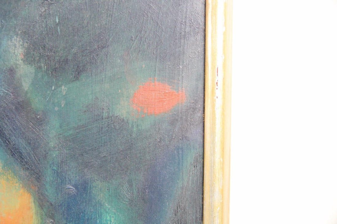 Abstract Expressionist Figural Painting, Signed - 6