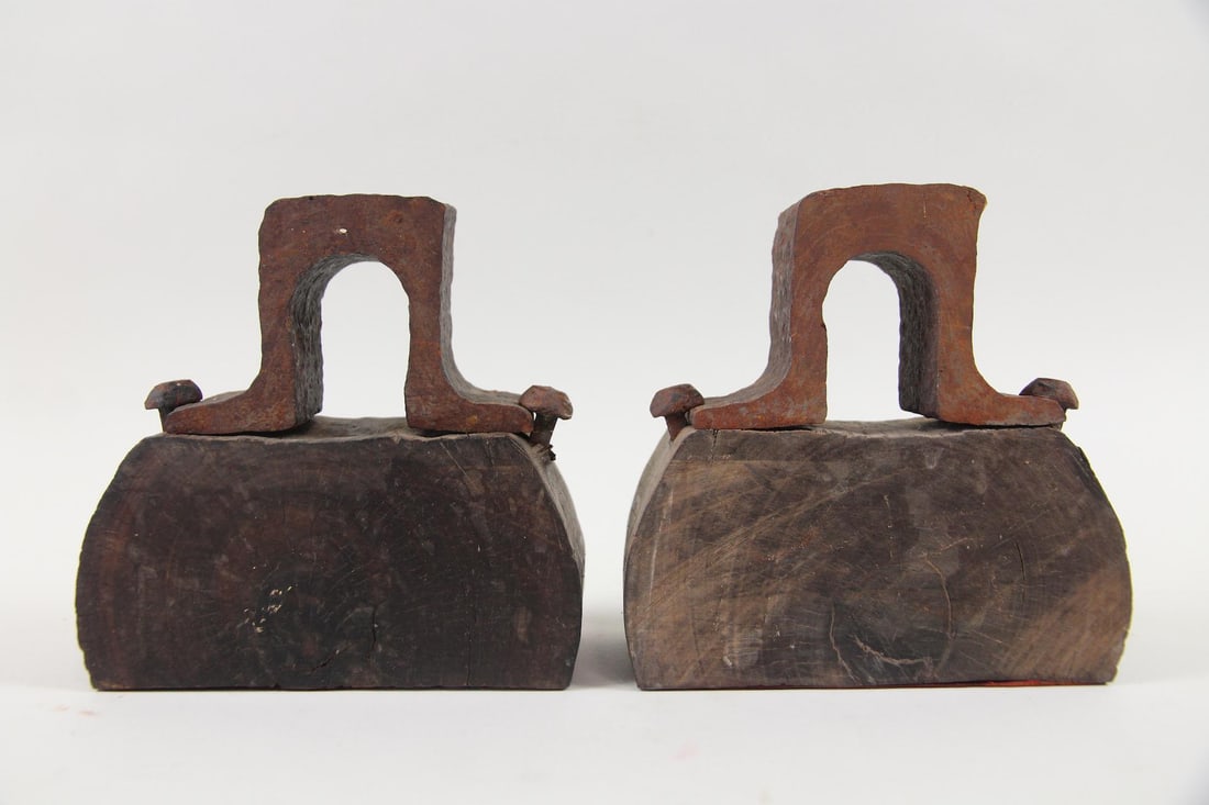 Panama Railroad Iron Track Bookends (1 of 6)