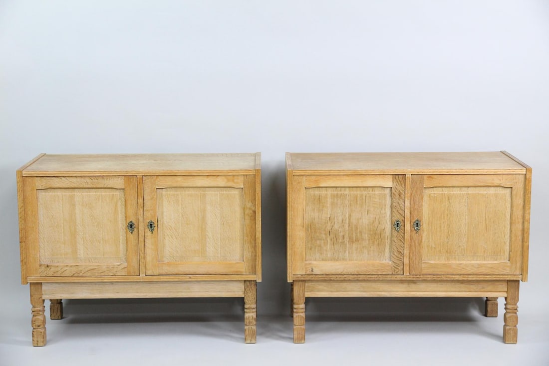 Pair of Danish Modern Oak Cabinets, Henning Kjaernulf (1 of 11)