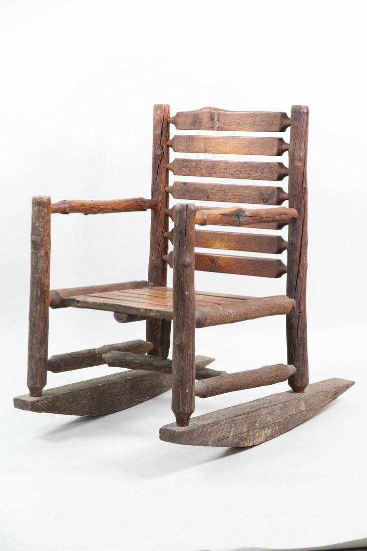 Slatted Adirondack Rocking Chair (1 of 9)