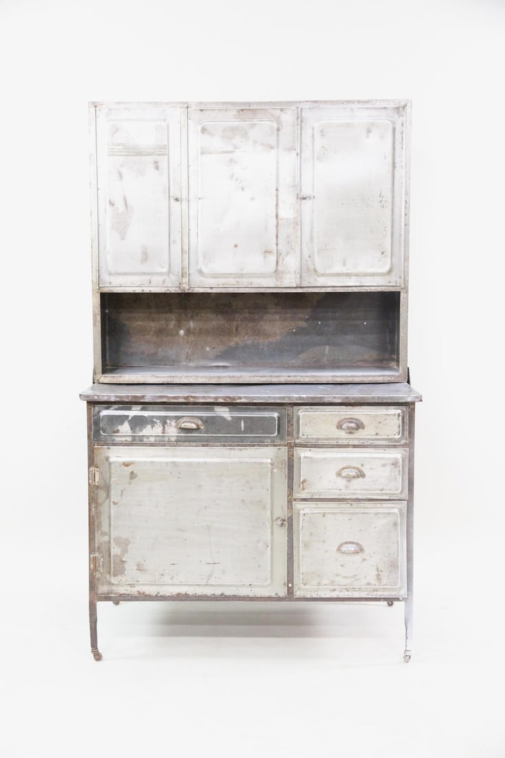 Industrial Steel Hoosier Storage Cabinet (1 of 19)