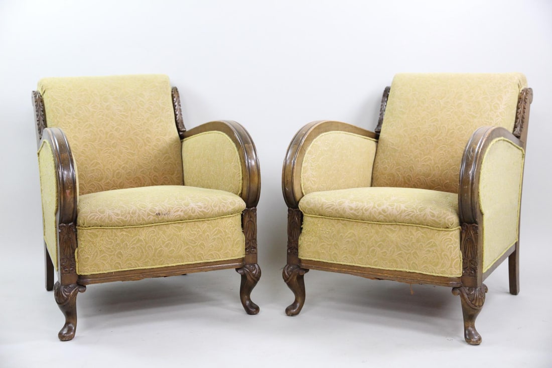 Pair of Danish Art Deco Lounge Chairs (1 of 20)