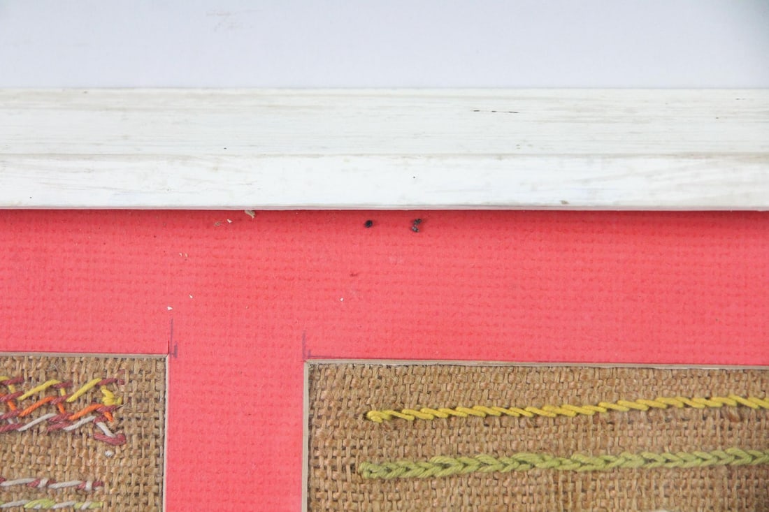 Framed Needlework Embroidery Sampler - 9