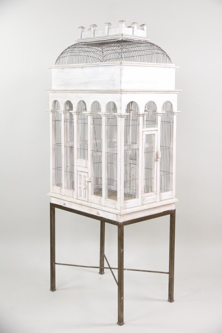 Victorian Architectural Birdcage on Stand (1 of 14)