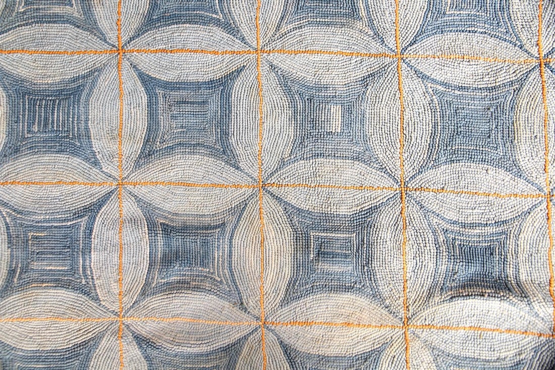 Large Geometric Hooked Rug, Cotton, The New England Collection (1 of 10)