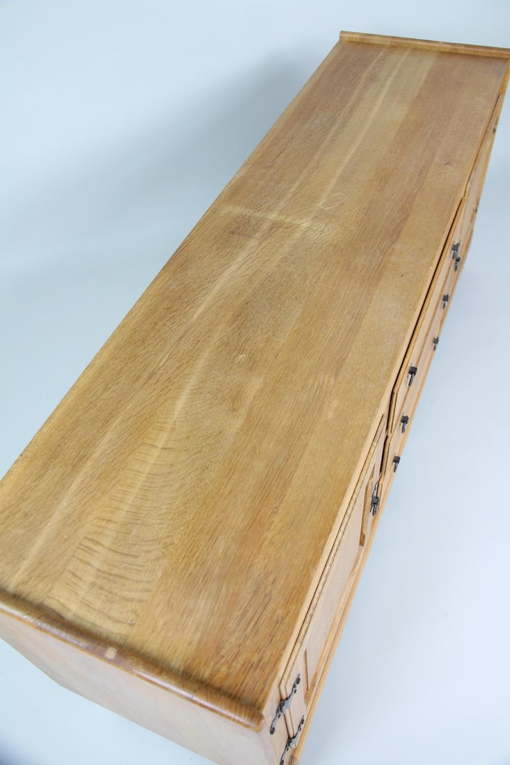 Rustic Oak Credenza Sideboard, Henning Kjaernulf - 9