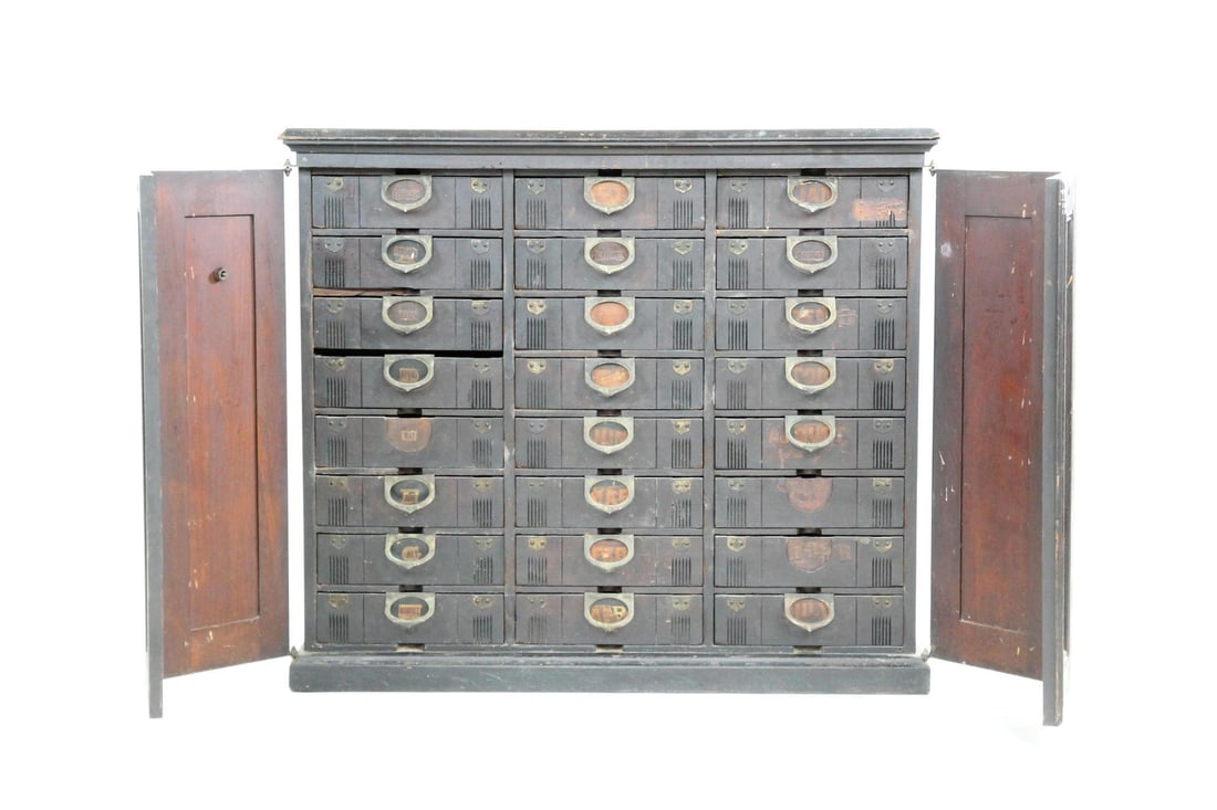 Industrial Amberg's Patent Cabinet Multidrawer Letter File (1 of 20)
