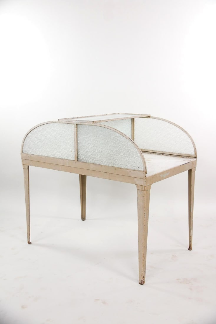 French Painted Metal & Glass Post Office Desk (1 of 15)