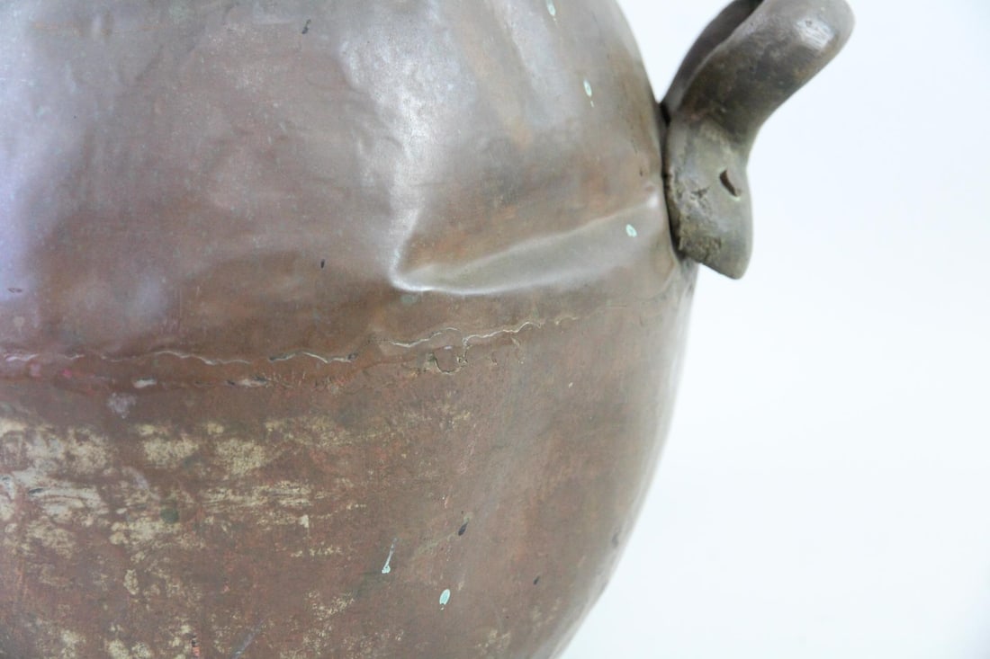 Middle Eastern Cooking Pot, Hammered Copper - 3