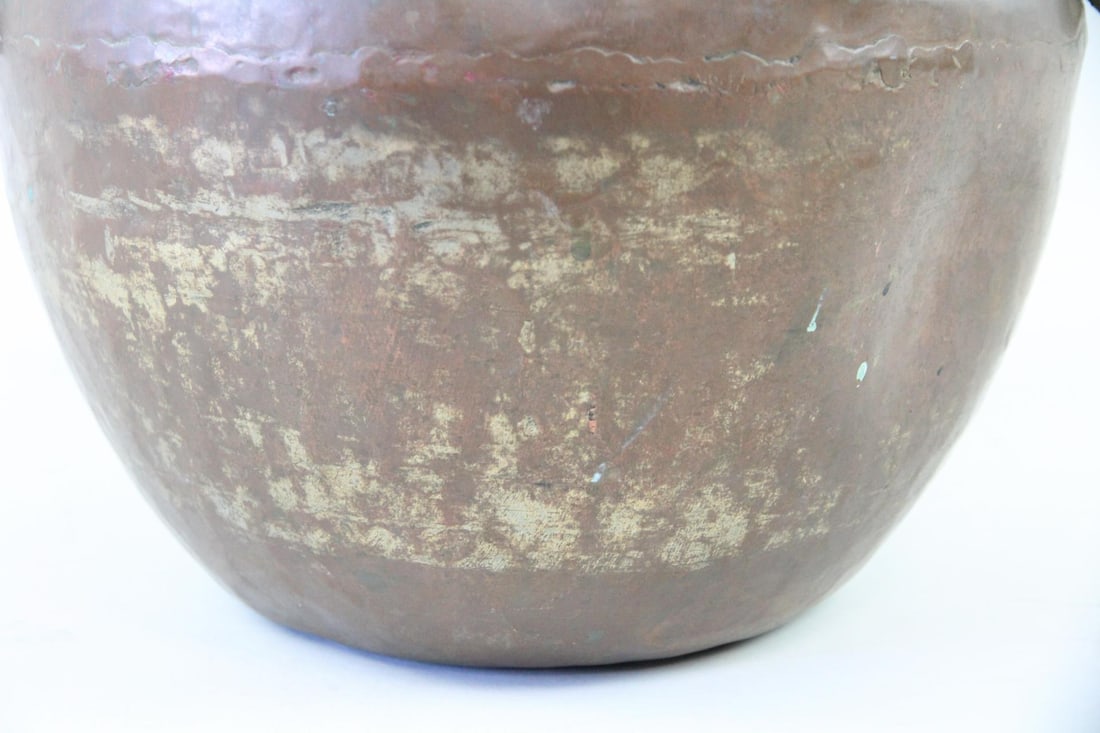 Middle Eastern Cooking Pot, Hammered Copper - 4