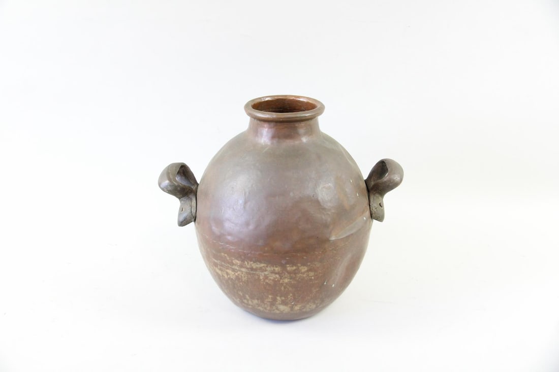 Middle Eastern Cooking Pot, Hammered Copper - 5