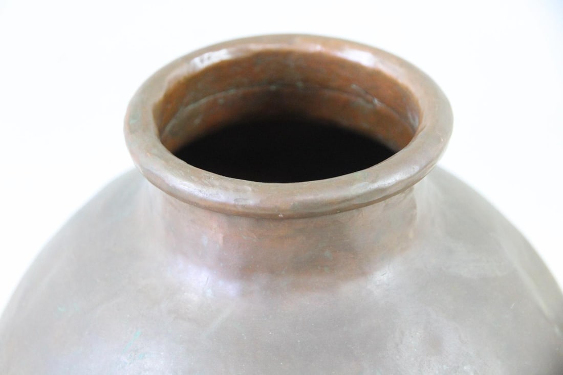 Middle Eastern Cooking Pot, Hammered Copper - 6