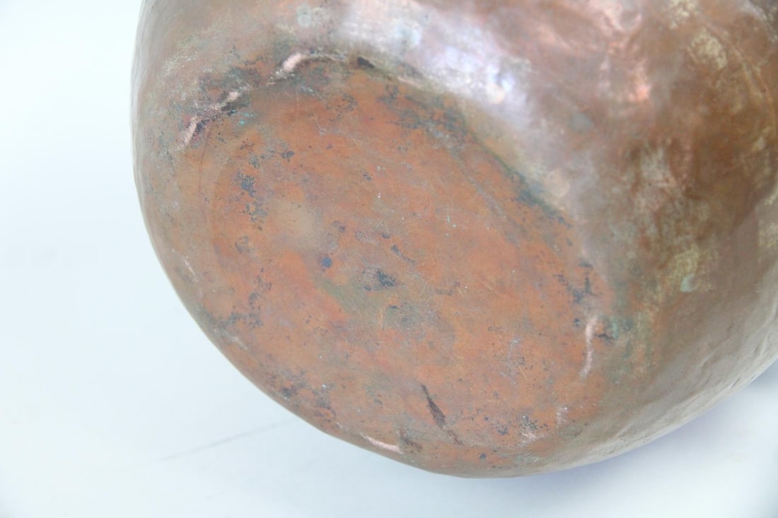 Middle Eastern Cooking Pot, Hammered Copper - 8