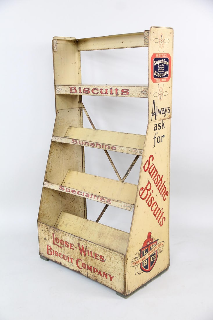 Loose-Wiles Sunshine Biscuit Metal Store Display Shelf (1 of 13)