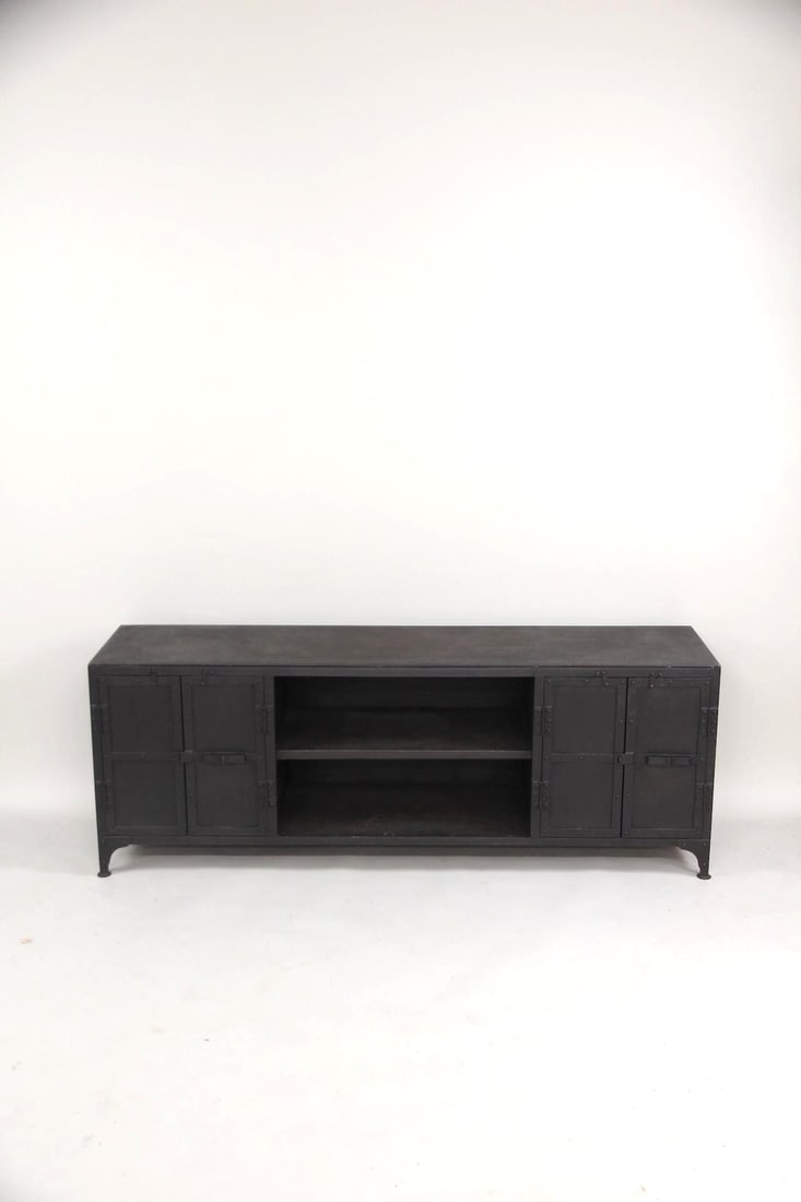 Industrial Iron Credenza Console Table (1 of 18)