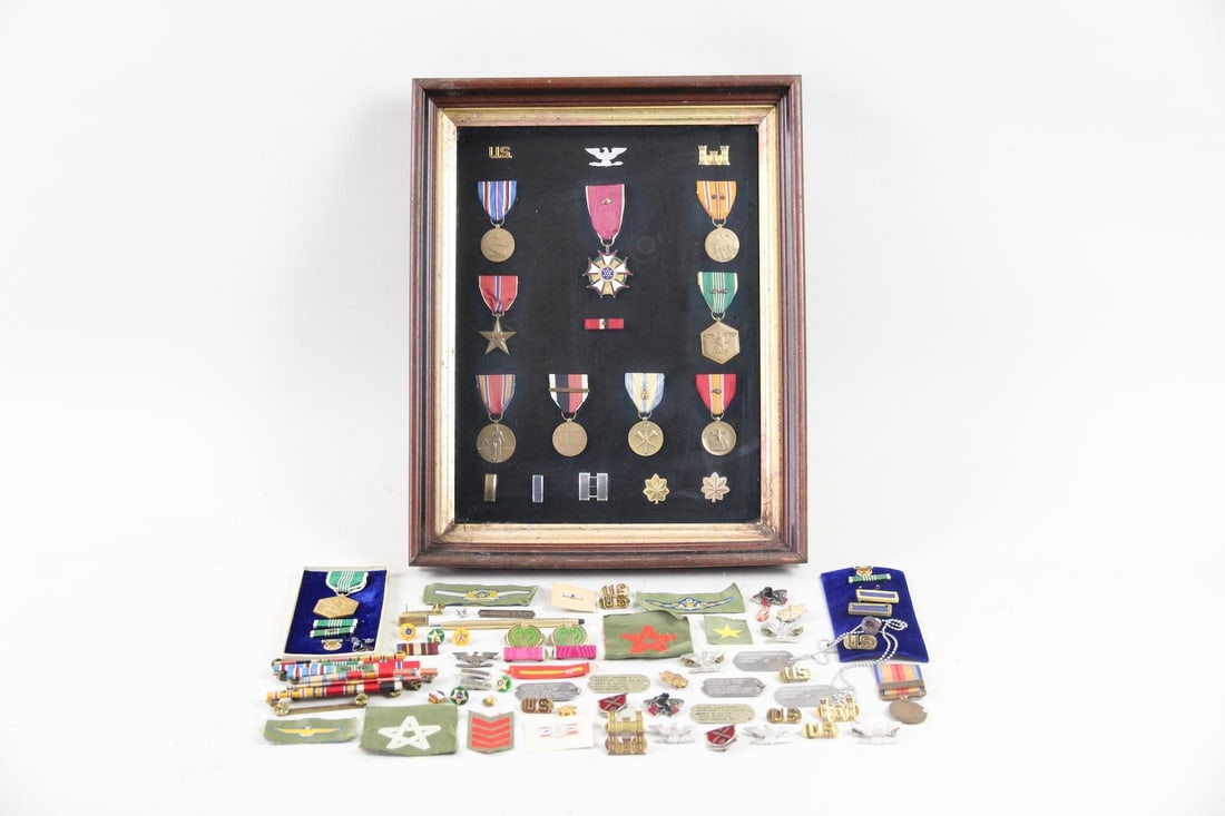 Collection of 80+ US Army WWII & Korean War Era Medals & Awards (1 of 13)
