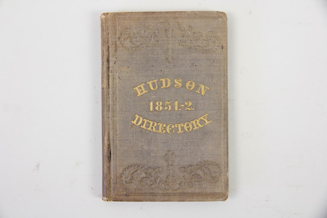 Hudson NY Directory Book 1851-1852 (1 of 9)