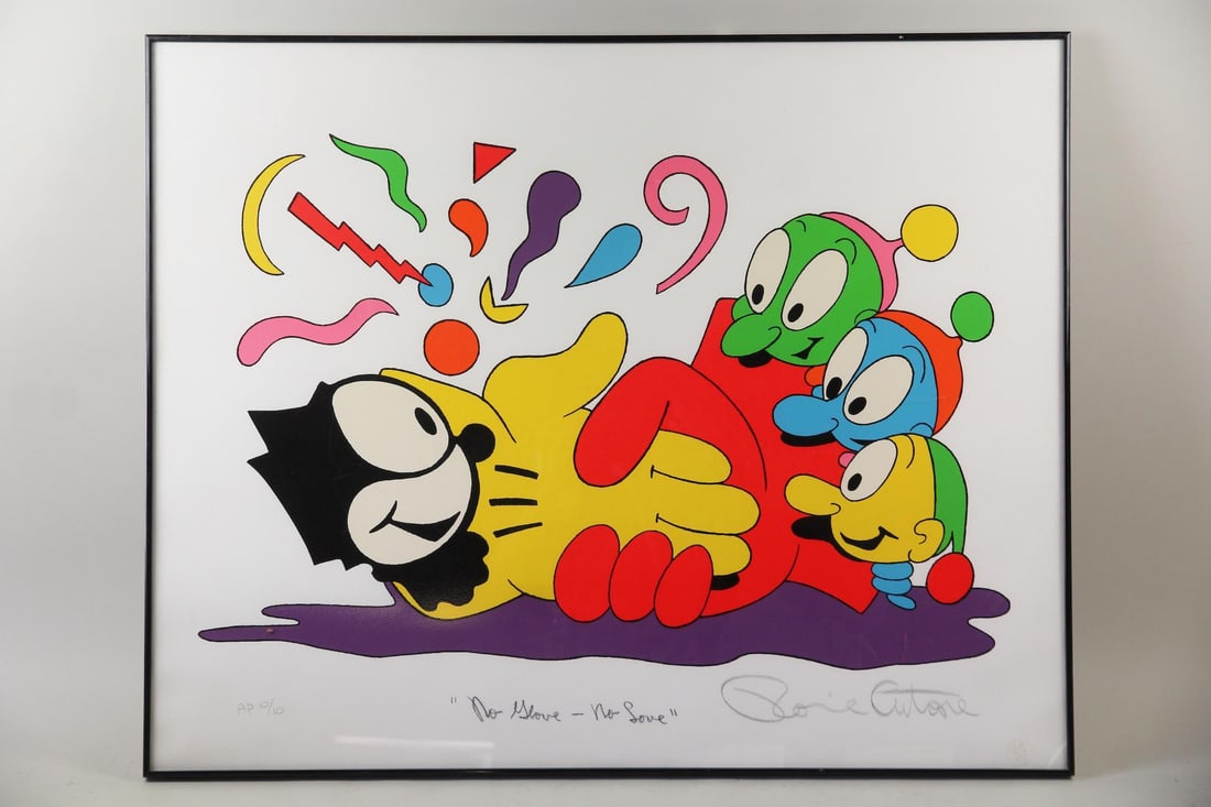 Ronnie Cutrone Artist Proof Screenprint "No Glove, No Love" LGBTQ+ (1 of 12)