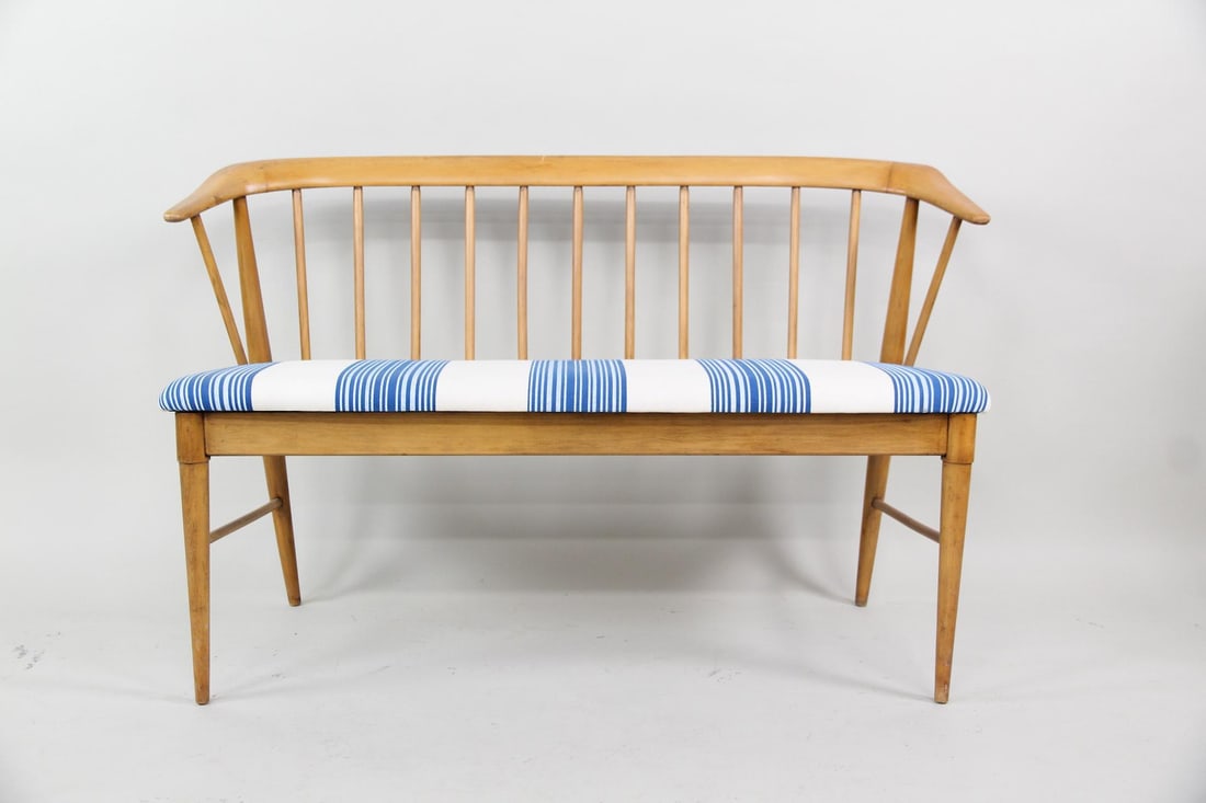 Spindle Back Bench, Leslie Diamond for Conant Ball (1 of 18)