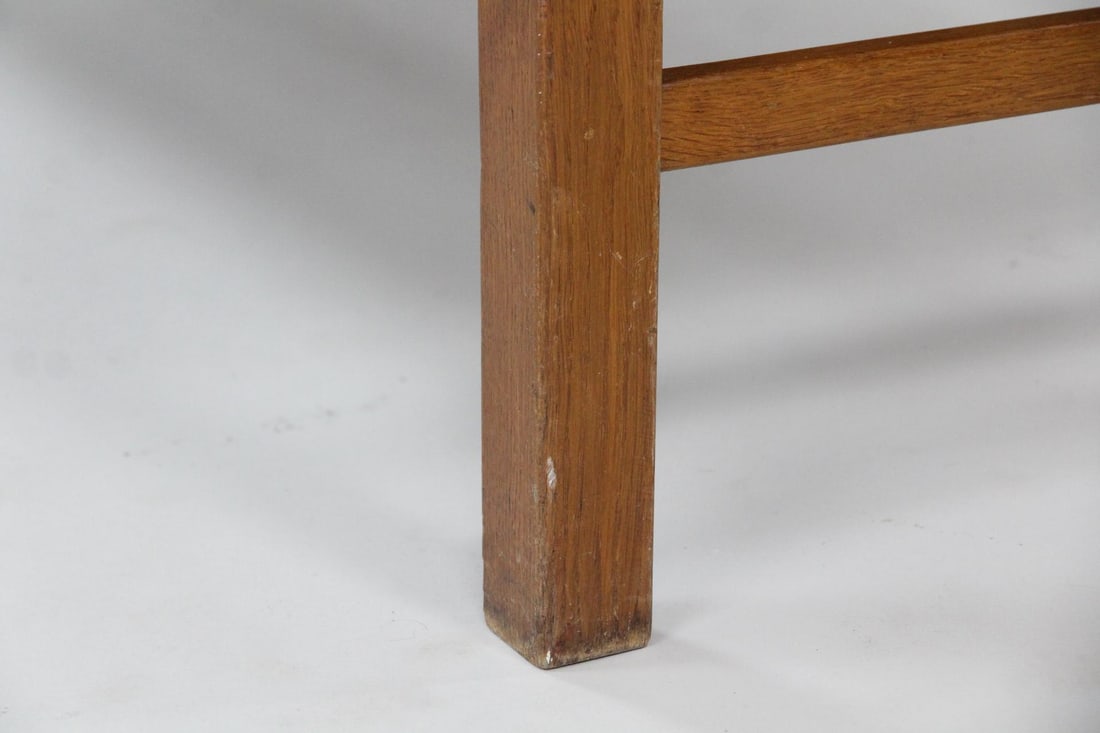 Danish Modern Wingback Settee, Bench - 4