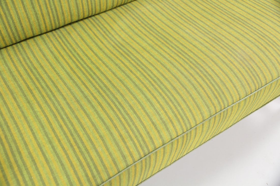 Danish Modern Wingback Settee, Bench - 8