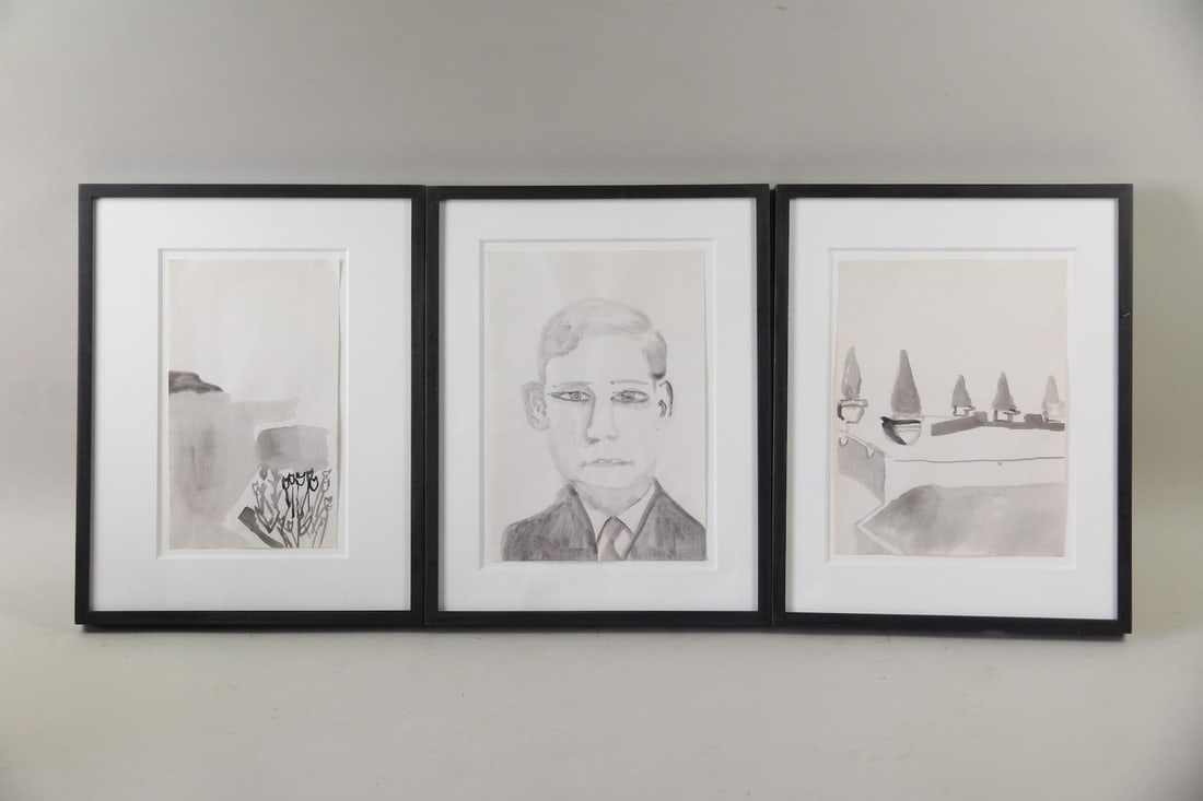 Set of 3 Christopher Gee Watercolor Paintings (1 of 13)