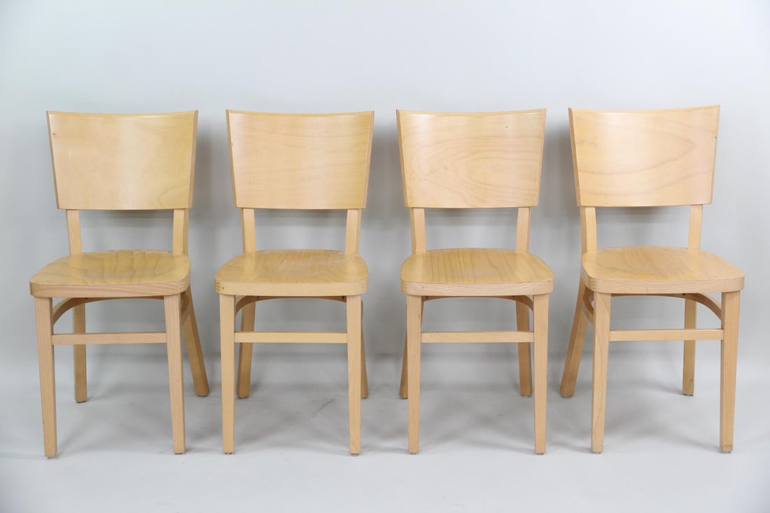 Set of 4 DWR "Kyoto" Bentwood Chairs (1 of 18)