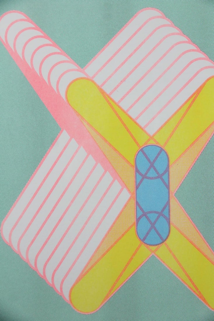 Sigrid Calon Abstract Risograph Print - 2