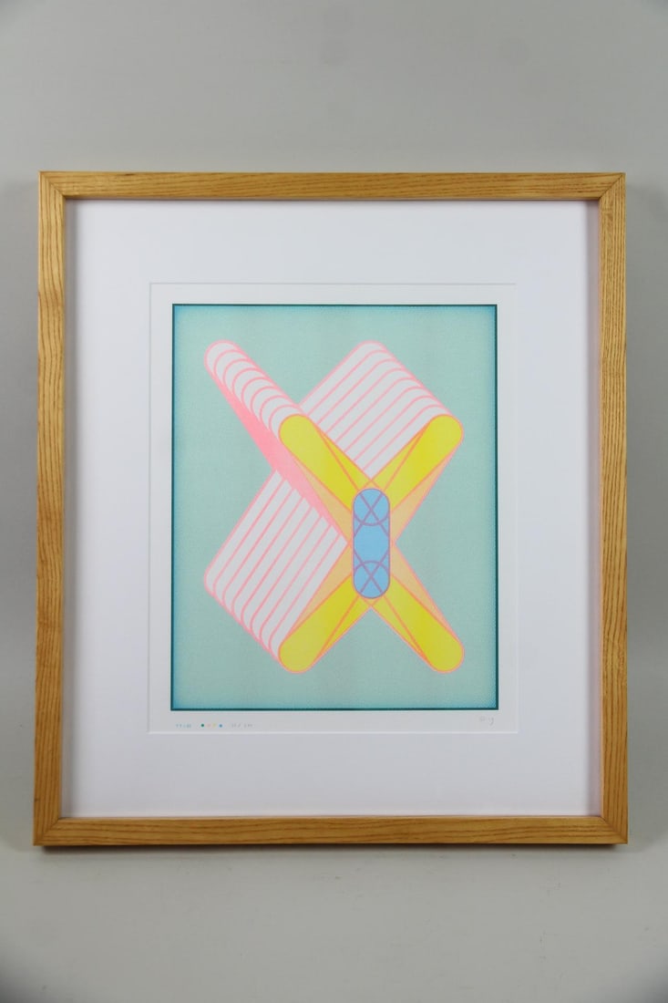 Sigrid Calon Abstract Risograph Print - 5