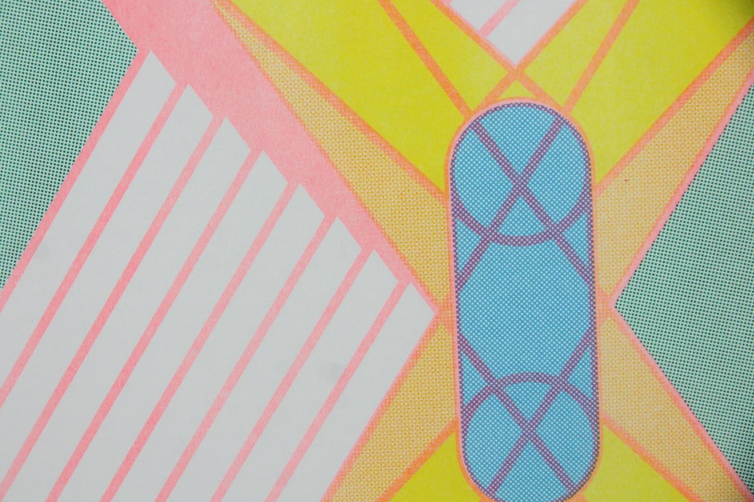 Sigrid Calon Abstract Risograph Print - 8