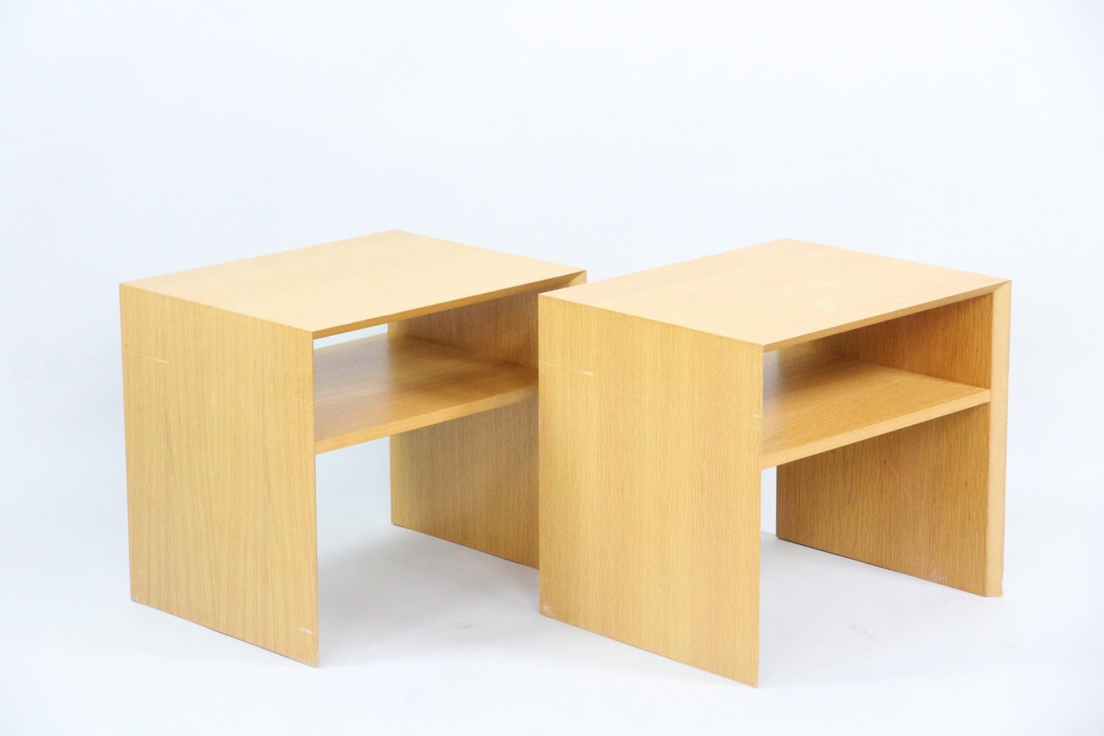 Pair of Minimalist Wooden Side Tables (1 of 11)